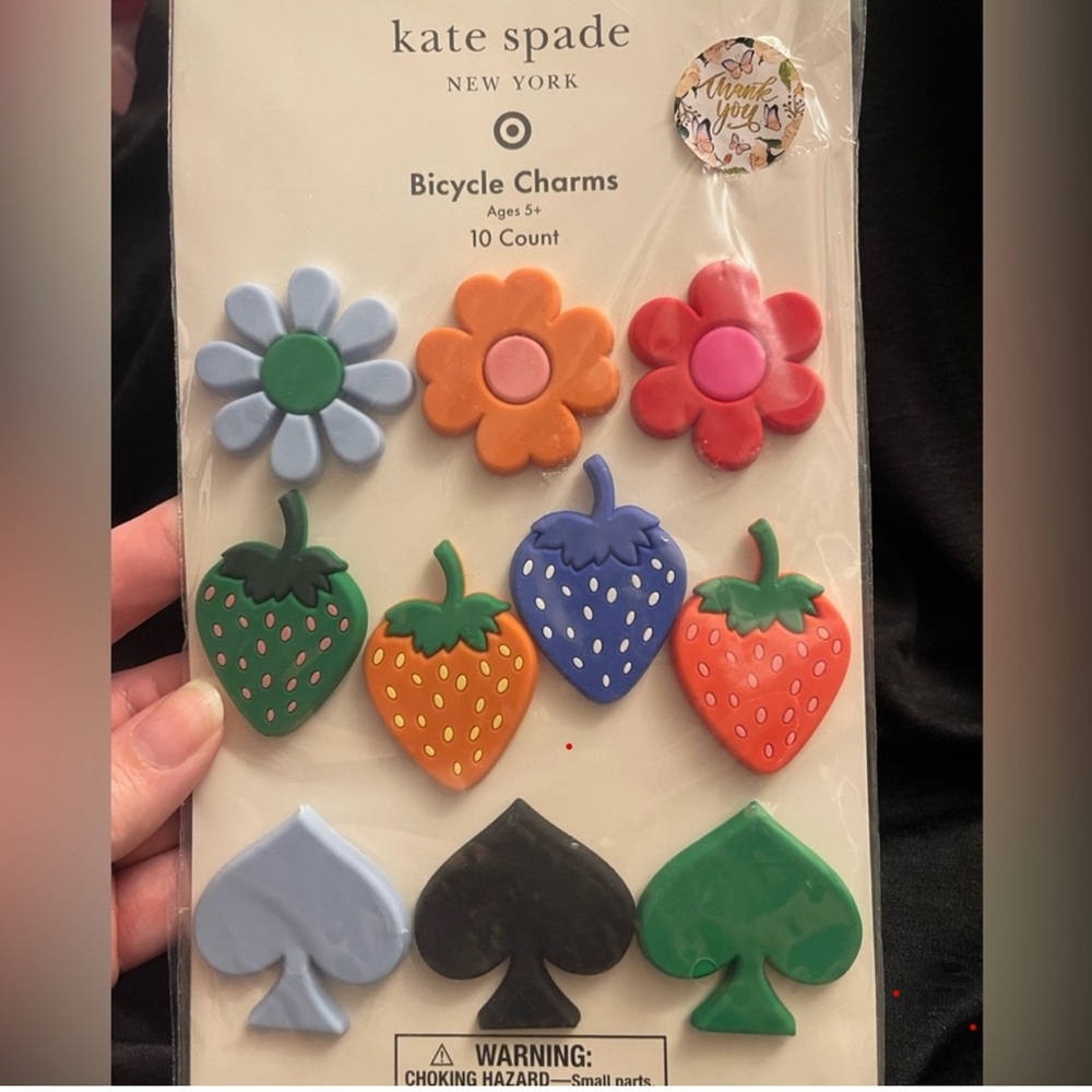 Kate Spade Floral and Fruit Bicycle Charms